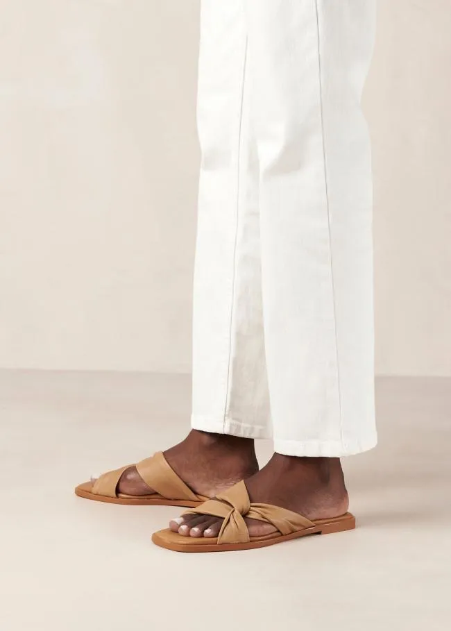 ALOHAS Mules Nomad 8211 Brown Leather Sandals 8211 Women