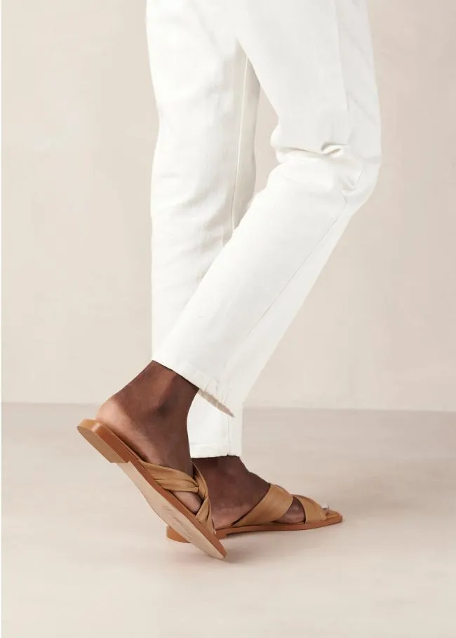 ALOHAS Mules Nomad 8211 Brown Leather Sandals 8211 Women