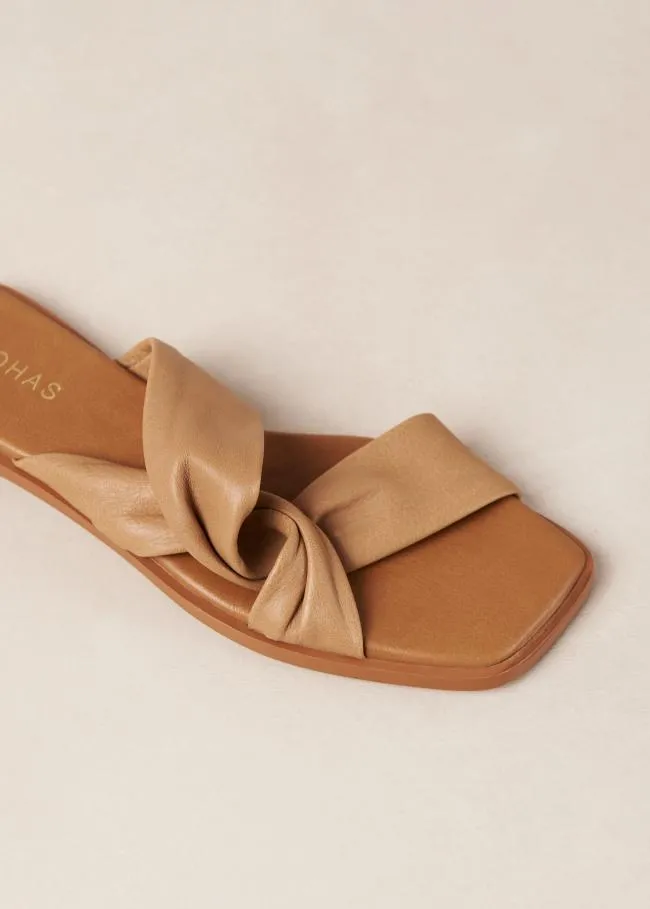 ALOHAS Mules Nomad 8211 Brown Leather Sandals 8211 Women