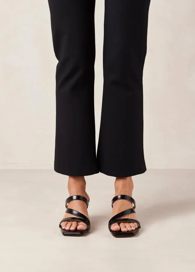 ALOHAS Mules Sonny 8211 Black Patent Vegan Leather Mules 8211 Women