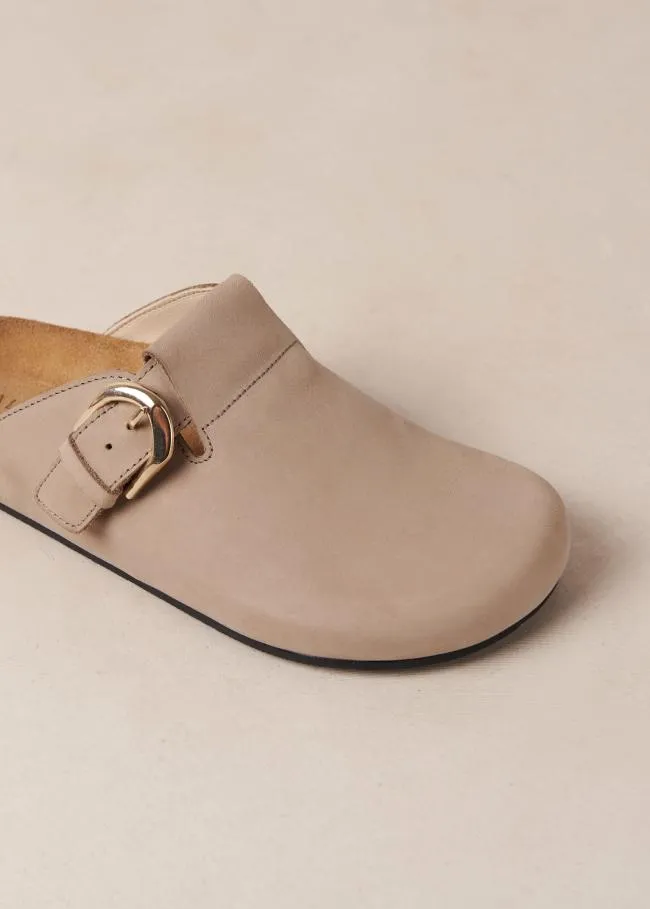 ALOHAS Mules Travis 8211 Grey Leather Clogs 8211 Women