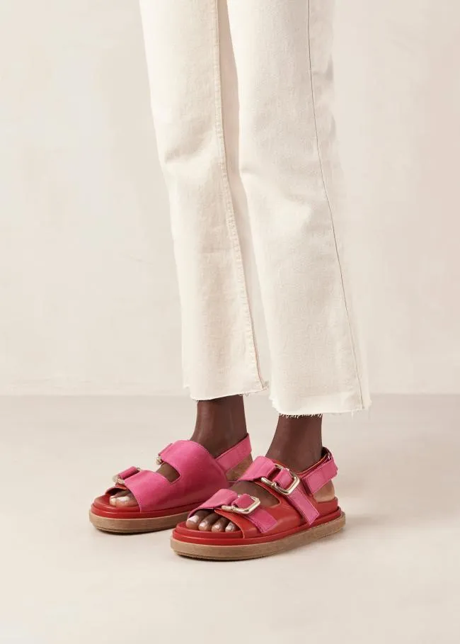 ALOHAS Sandals Harper Bicolor Red Magenta 8211 Women