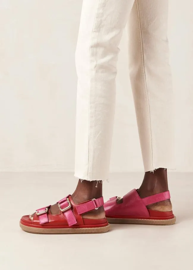 ALOHAS Sandals Harper Bicolor Red Magenta 8211 Women