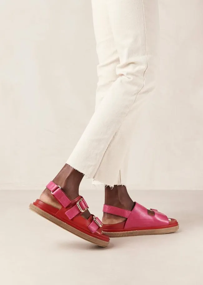 ALOHAS Sandals Harper Bicolor Red Magenta 8211 Women