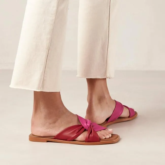 ALOHAS Sandals Nomad 8211 Red And Pink Leather Sandals 8211 Women