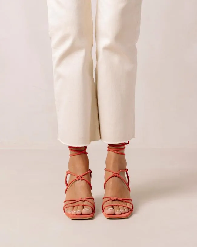 ALOHAS Sandals Paloma 8211 Orange Suede Sandals 8211 Women
