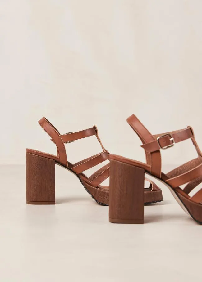 ALOHAS Sandals Rollers 8211 Brown Vegan Leather Sandals 8211 Women