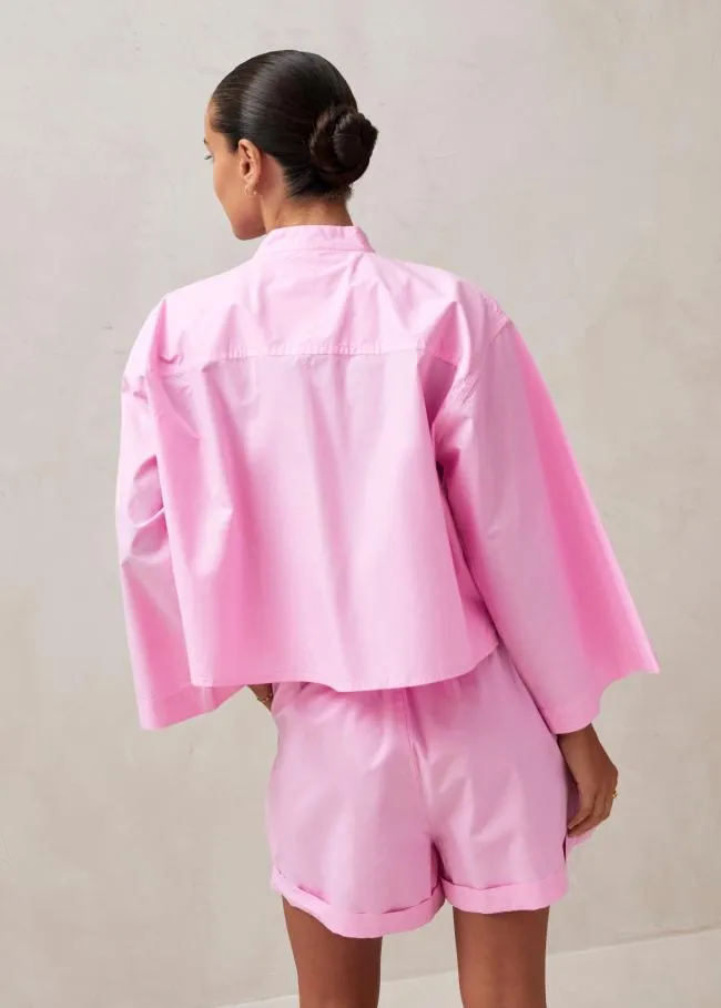ALOHAS Shirts Maira 8211 Pink Cotton Shirt 8211 Women