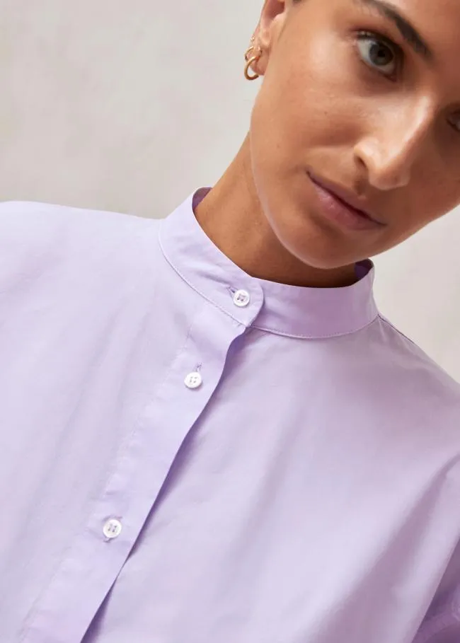 ALOHAS Shirts Maira 8211 Purple Cotton Shirt 8211 Women