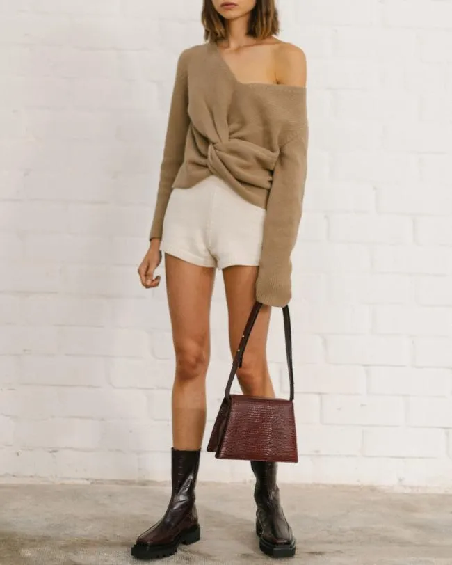ALOHAS Shorts Nice 8211 White Knit Shorts 8211 Women