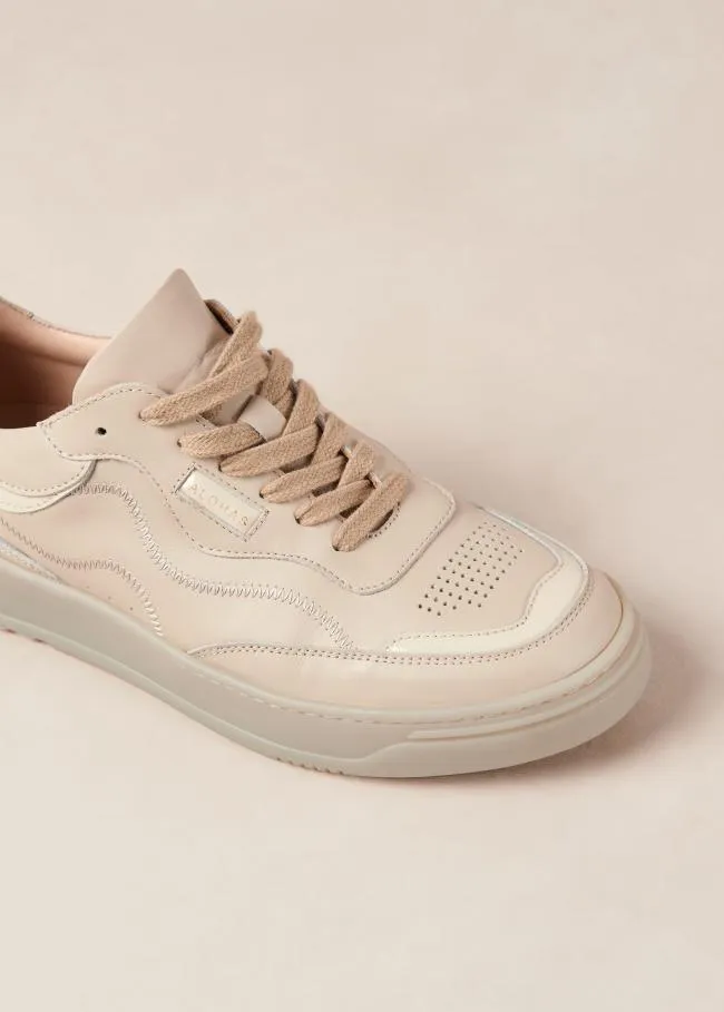ALOHAS Sneakers TB87 8211 Cream Leather Sneakers 8211 Women