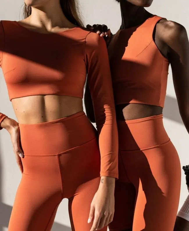 ALOHAS Sportswear Core 8211 Orange Riad Crop Top 8211 Women