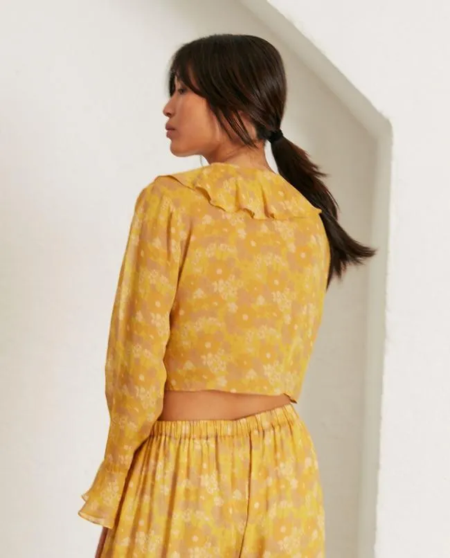 ALOHAS Tops Linn 8211 Yellow Multicolor Top 8211 Women