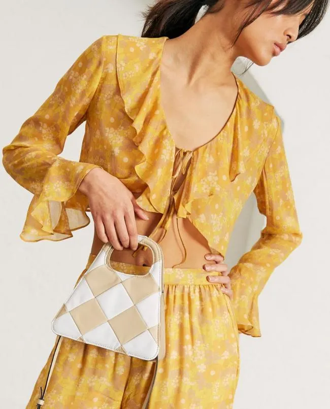ALOHAS Tops Linn 8211 Yellow Multicolor Top 8211 Women