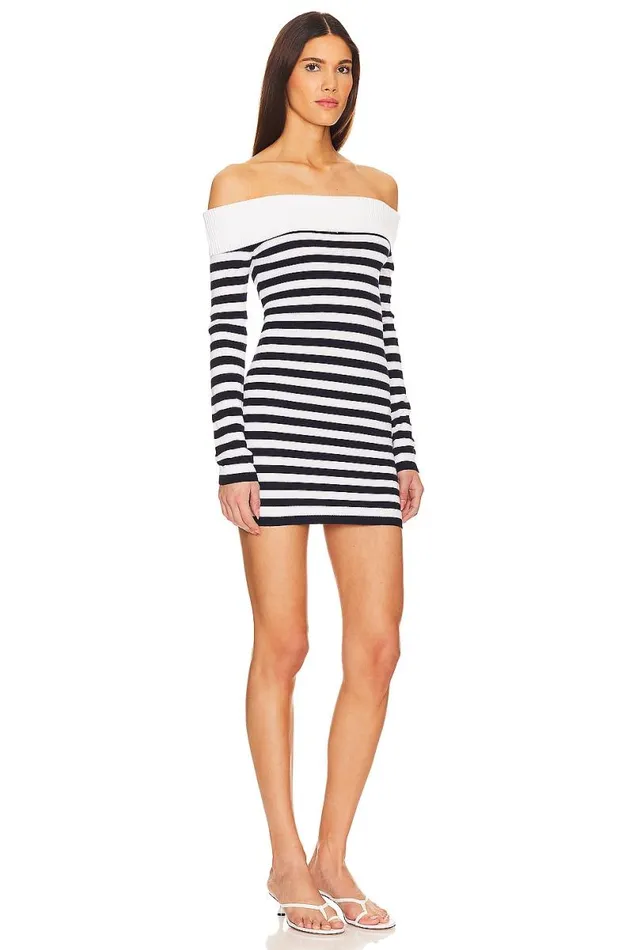 Aradi Dress Navy and White Women Lovers and Friends Dresses