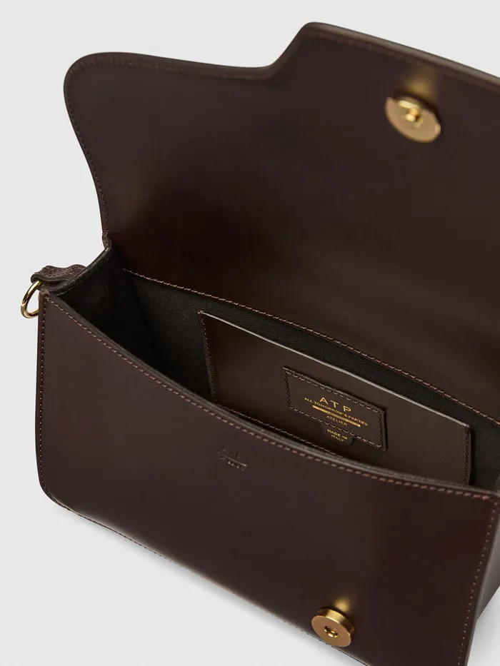 ATP Atelier Crossbody Bags Assisi Walnut Leather Shoulder Bag Walnut 8211 Women