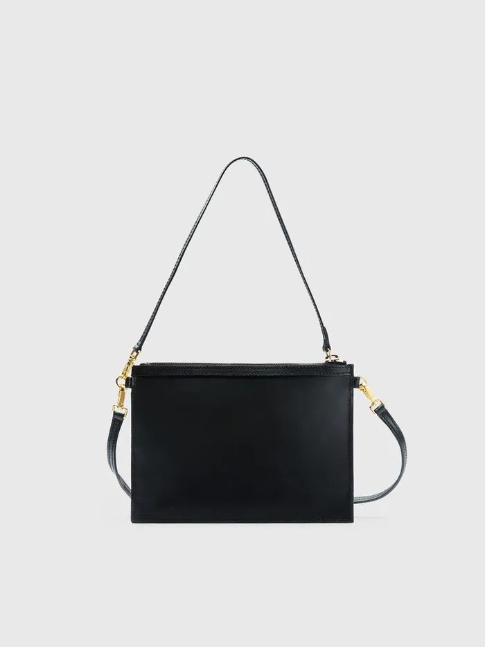 ATP Atelier Crossbody Bags Buonarroti Black Leather Pouch Black 8211 Women