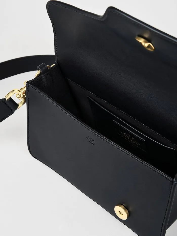 ATP Atelier Icon Bags Assisi Black Leather Shoulder Bag Black 8211 Women
