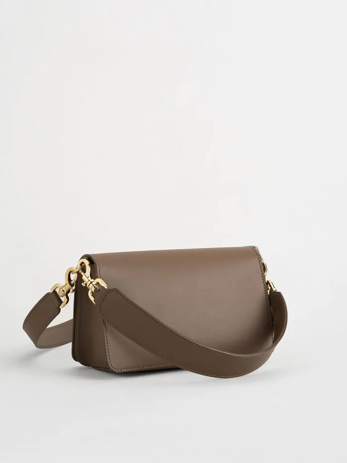 ATP Atelier Icon Bags Assisi Khaki Brown Leather Shoulder Bag Khaki Brown 8211 Women