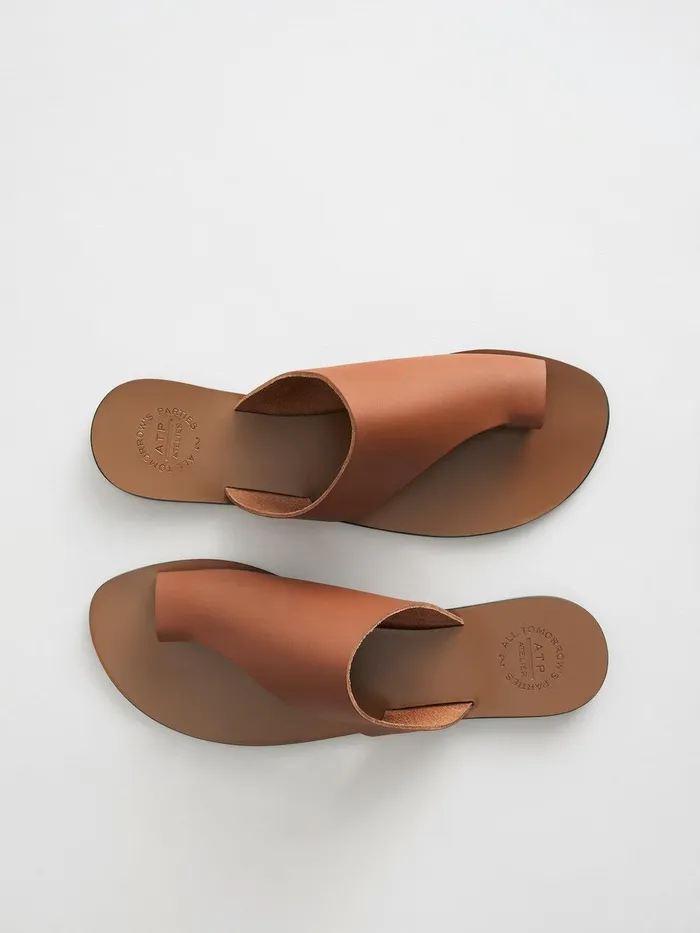ATP Atelier Sandals Rosa Brandy Leather Cutout Sandals Brandy 8211 Women