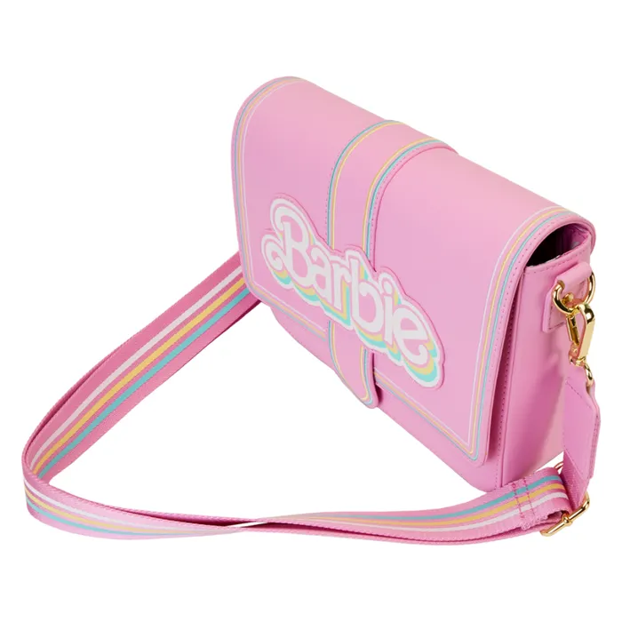 Barbie 65th Anniversary Logo Crossbody Bag With Coin Bag Unisex Loungefly Crossbody Bags