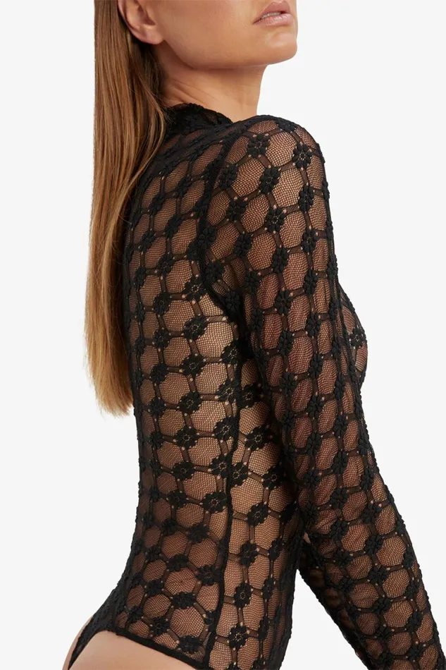 Bardot Bodysuits Adoni Mesh Bodysuit In Black 8211 Women Bardot Bodysuits Adoni Mesh Bodysuit In Black 8211 Women
