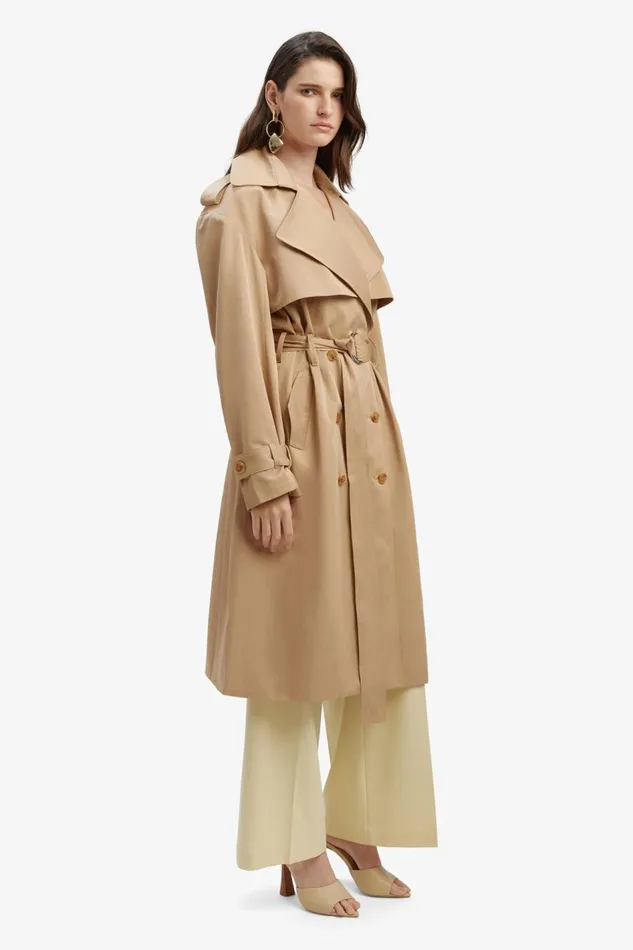 Bardot Coats Halle Trench Coat In Tan 8211 Women