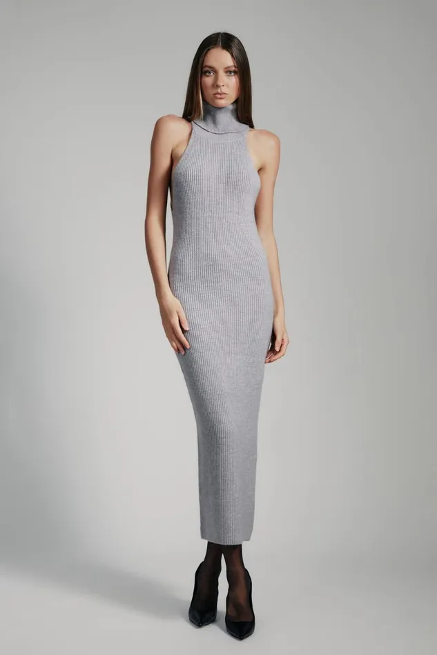 Bardot Day To Night Dresses Mariano Knit Maxi Dress In Grey 8211 Women