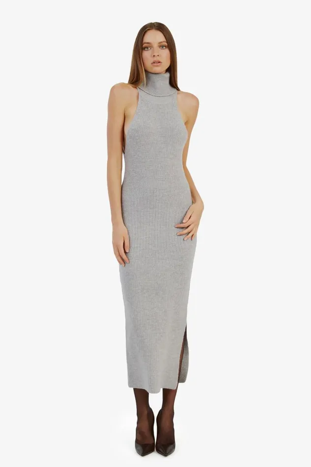 Bardot Day To Night Dresses Mariano Knit Maxi Dress In Grey 8211 Women Bardot Day To Night Dresses Mariano Knit Maxi Dress In Grey 8211 Women