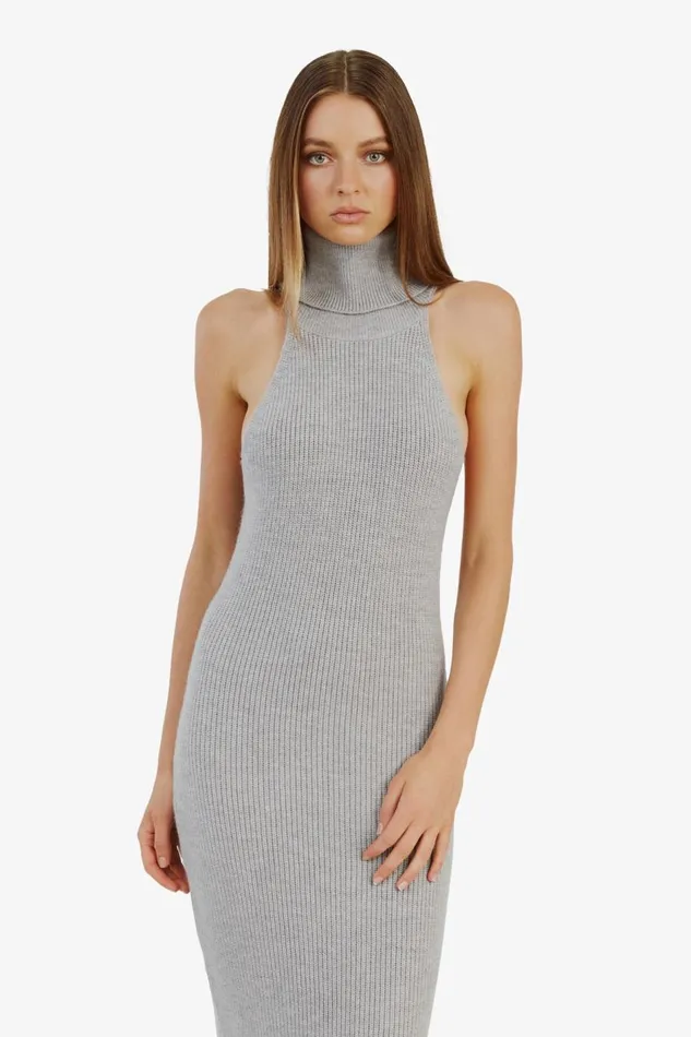 Bardot Day To Night Dresses Mariano Knit Maxi Dress In Grey 8211 Women Bardot Day To Night Dresses Mariano Knit Maxi Dress In Grey 8211 Women
