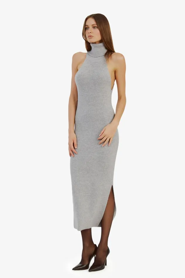 Bardot Day To Night Dresses Mariano Knit Maxi Dress In Grey 8211 Women Bardot Day To Night Dresses Mariano Knit Maxi Dress In Grey 8211 Women