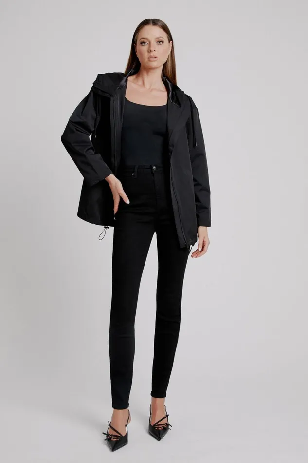 Bardot Jackets Astora Hooded Jacket In Black 8211 Women