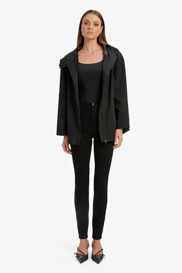 Bardot Jackets Astora Hooded Jacket In Black 8211 Women Bardot Jackets Astora Hooded Jacket In Black 8211 Women