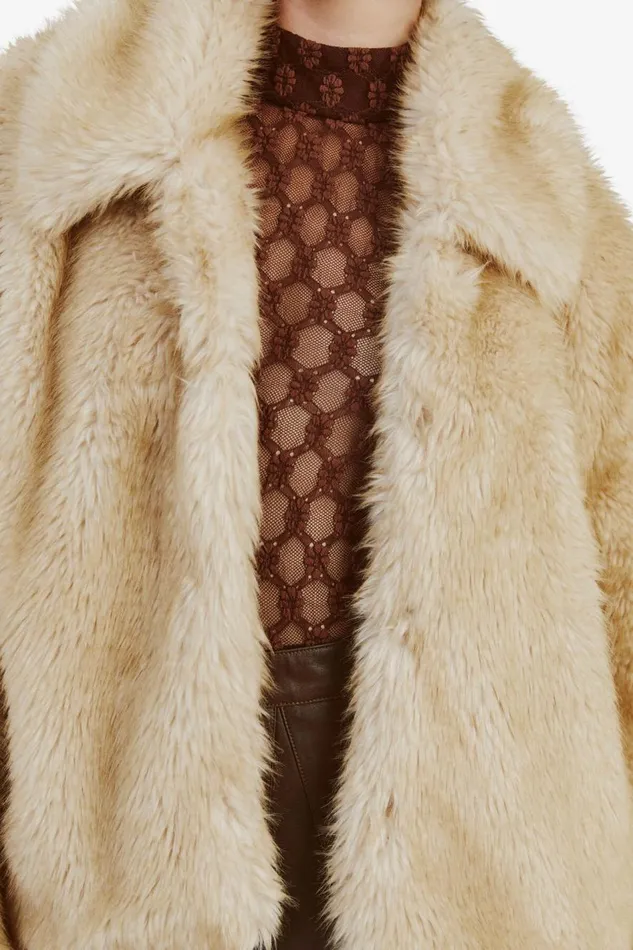 Bardot Jackets Sarissa Faux Fur Jacket In Oatmeal 8211 Women Bardot Jackets Sarissa Faux Fur Jacket In Oatmeal 8211 Women
