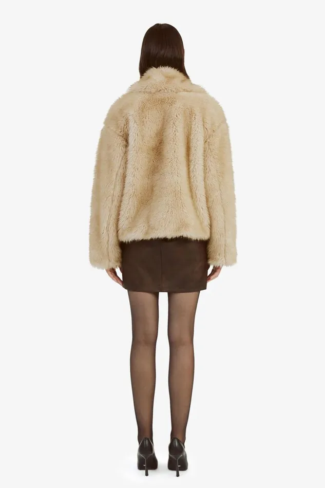 Bardot Jackets Sarissa Faux Fur Jacket In Oatmeal 8211 Women Bardot Jackets Sarissa Faux Fur Jacket In Oatmeal 8211 Women