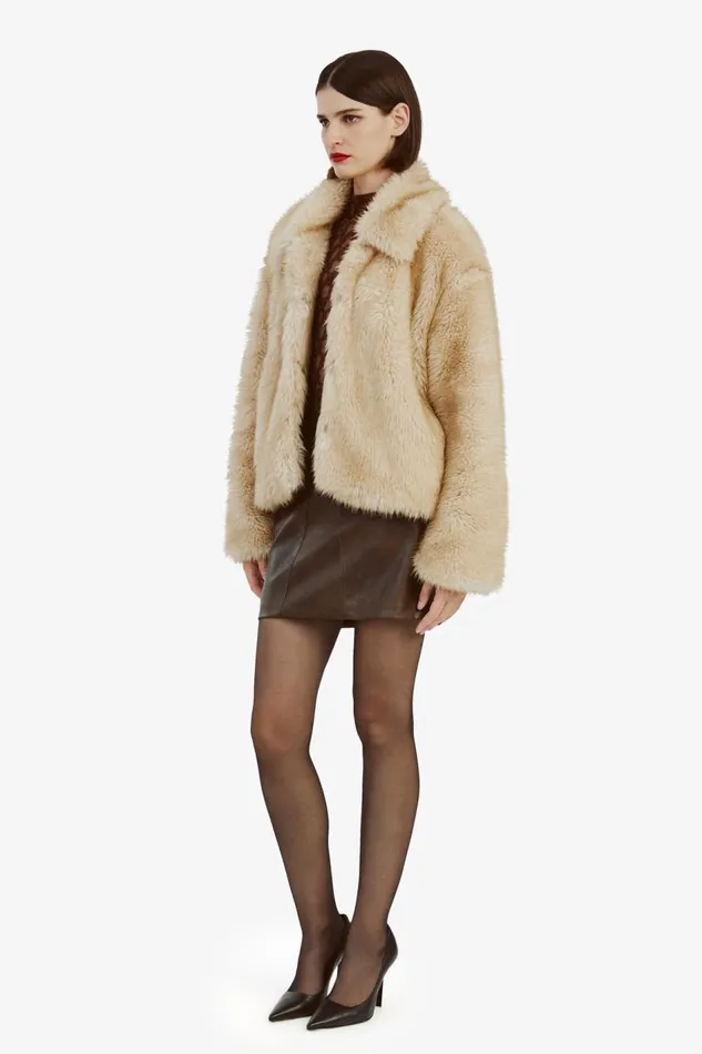 Bardot Jackets Sarissa Faux Fur Jacket In Oatmeal 8211 Women Bardot Jackets Sarissa Faux Fur Jacket In Oatmeal 8211 Women