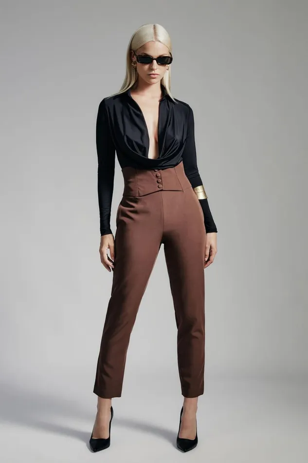 Bardot Pants Corset Pant In Chocolate 8211 Women