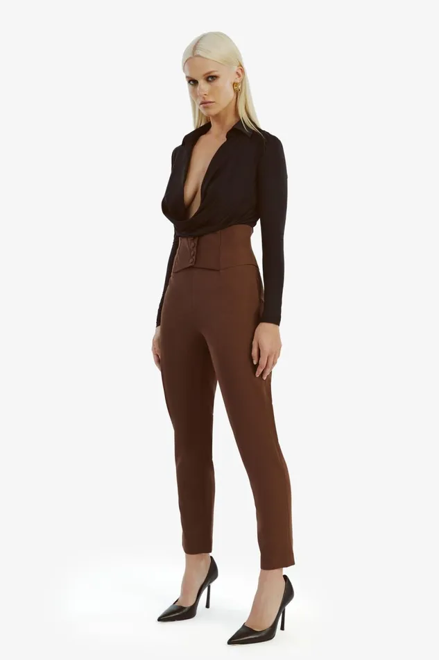 Bardot Pants Corset Pant In Chocolate 8211 Women Bardot Pants Corset Pant In Chocolate 8211 Women