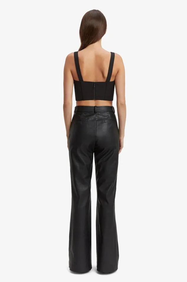 Bardot Pants Halifax Pu Flare Pant In Black 8211 Women