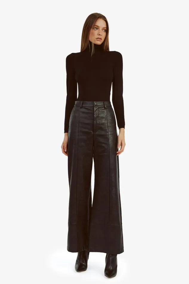 Bardot Pants Marlowe Pu Wide Leg Pant In Black 8211 Women Bardot Pants Marlowe Pu Wide Leg Pant In Black 8211 Women
