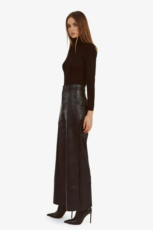 Bardot Pants Marlowe Pu Wide Leg Pant In Black 8211 Women Bardot Pants Marlowe Pu Wide Leg Pant In Black 8211 Women