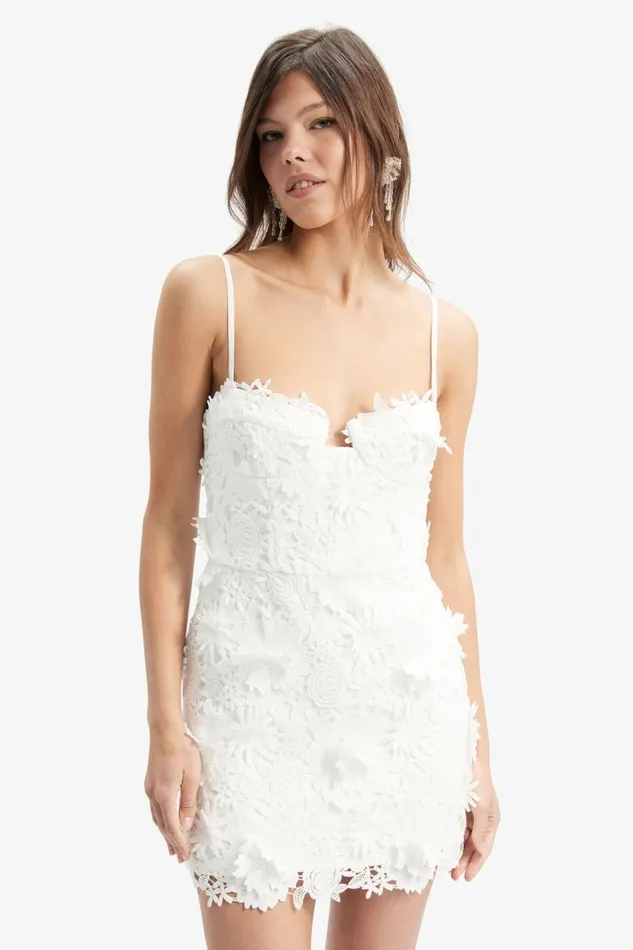 Bardot Party Dresses Brias Lace Mini Dress In Orchid White 8211 Women Bardot Party Dresses Brias Lace Mini Dress In Orchid White 8211 Women
