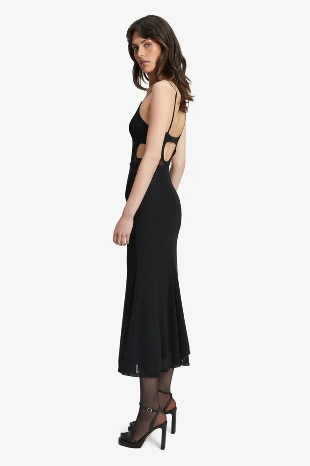 Bardot Party Dresses Harlequin Midi Dress In Black 8211 Women Bardot Party Dresses Harlequin Midi Dress In Black 8211 Women