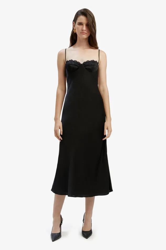 Bardot Party Dresses Sabina Midi Dress In Black 8211 Women Bardot Party Dresses Sabina Midi Dress In Black 8211 Women