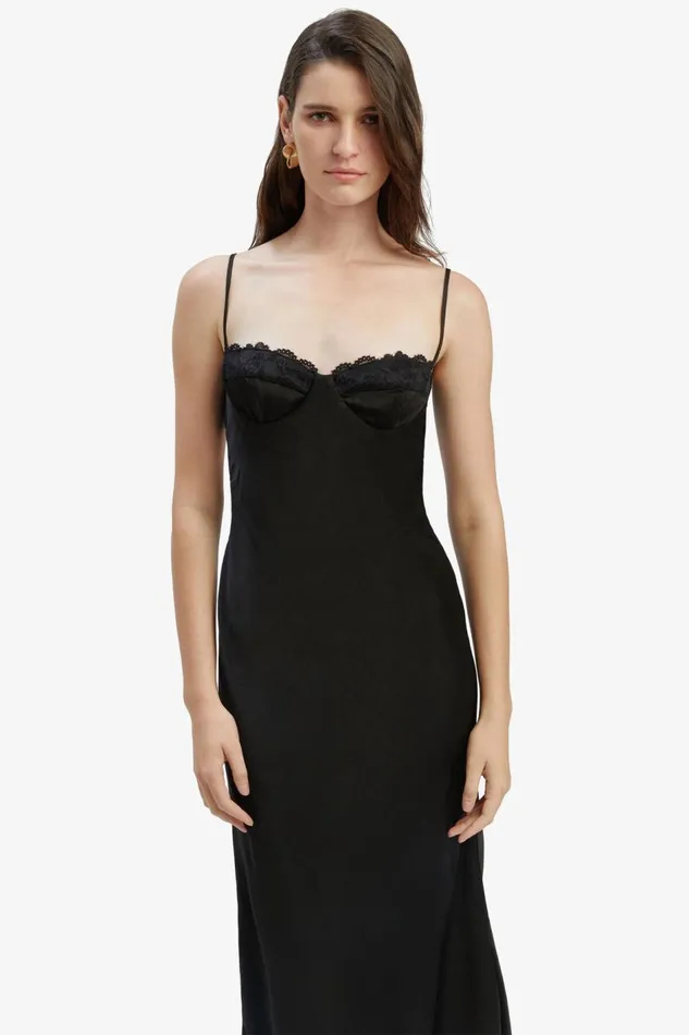 Bardot Party Dresses Sabina Midi Dress In Black 8211 Women Bardot Party Dresses Sabina Midi Dress In Black 8211 Women