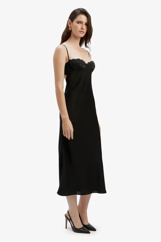Bardot Party Dresses Sabina Midi Dress In Black 8211 Women Bardot Party Dresses Sabina Midi Dress In Black 8211 Women