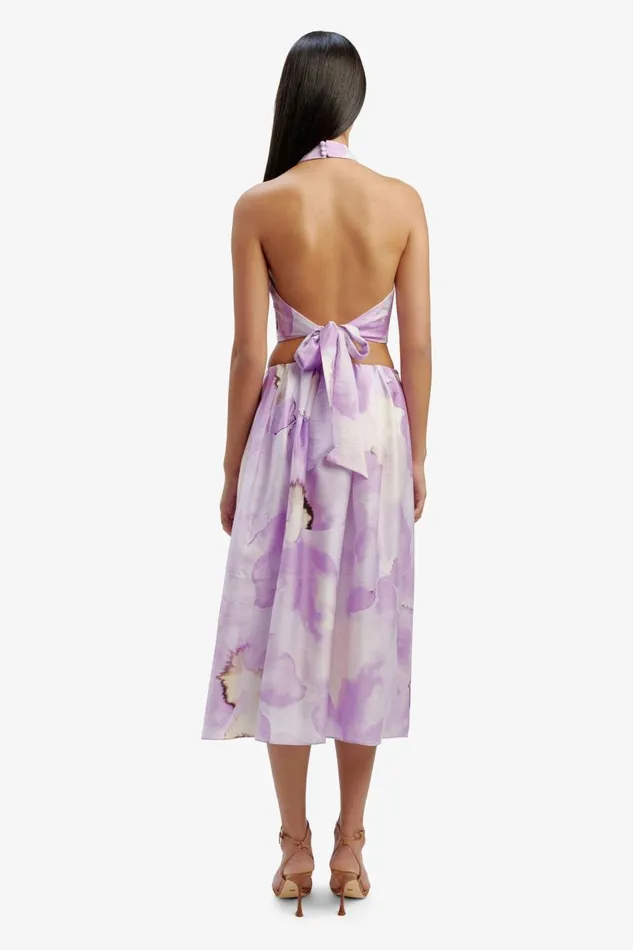 Bardot Party Tops Alora Halter Top In Lavender Floral 8211 Women Bardot Party Tops Alora Halter Top In Lavender Floral 8211 Women