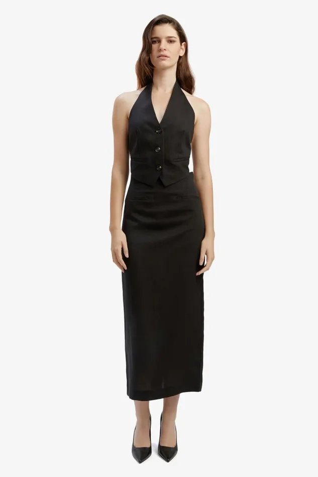 Bardot Party Tops Felda Linen Vest In Black 8211 Women Bardot Party Tops Felda Linen Vest In Black 8211 Women