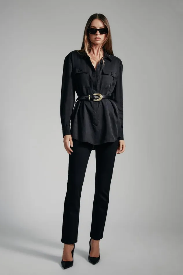 Bardot Shirts and Blouses Albee Lightweight Shirt In Black 8211 Women