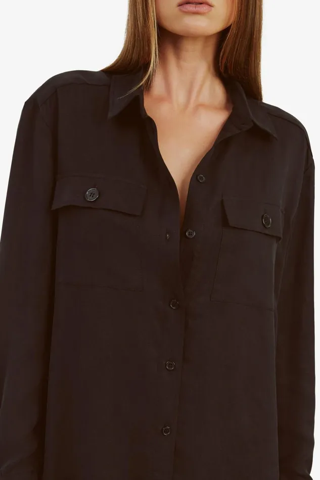 Bardot Shirts and Blouses Albee Lightweight Shirt In Black 8211 Women Bardot Shirts and Blouses Albee Lightweight Shirt In Black 8211 Women